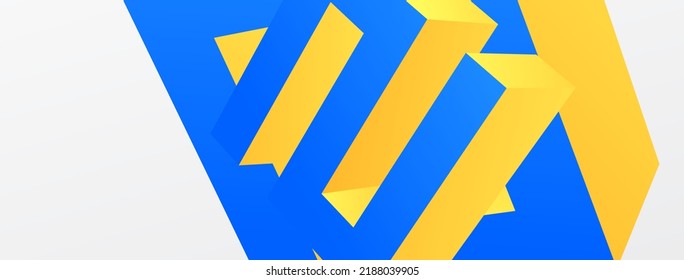 Fondo abstracto geométrico creativo de 3d línea. Plantilla de negocios de moda para tecno para papel de pared, banner, fondo o aterrizaje