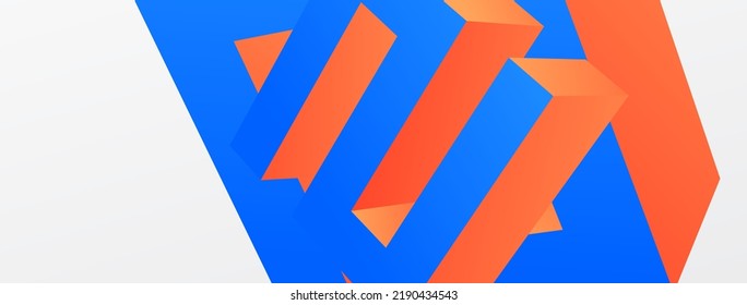 3d line geometric creative abstract background. Trendy techno business template for wallpaper, banner, background or landing