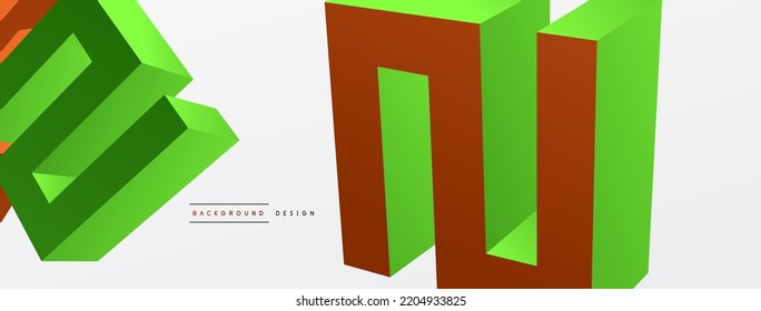 3d line geometric creative abstract background. Trendy techno business template for wallpaper, banner, background or landing