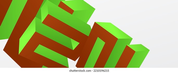 3d line geometric creative abstract background. Trendy techno business template for wallpaper, banner, background or landing
