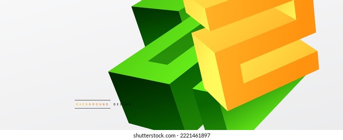 3d line geometric creative abstract background. Trendy techno business template for wallpaper, banner, background or landing