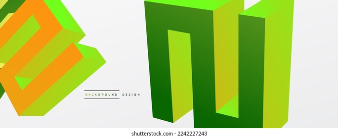 3d line geometric creative abstract background. Trendy techno business template for wallpaper, banner, background or landing