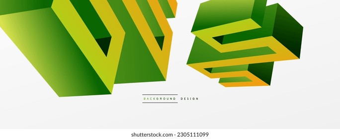 3d line geometric creative abstract background. Trendy techno business template for wallpaper, banner, background or landing