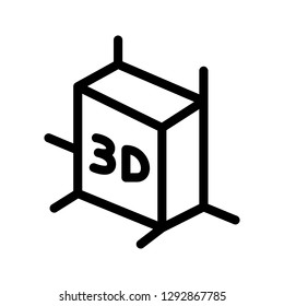 3D line icons