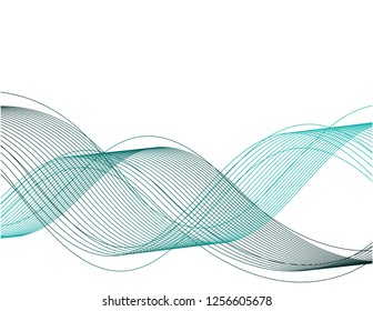3D line on white background