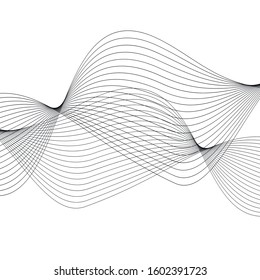 3D line on white background