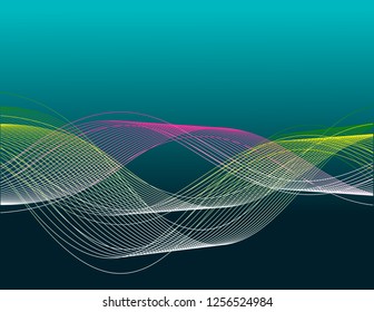 3D line vivid background