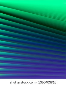 3d lines abstract perspective background with dark green and turquoise blue color tone. Ideal for brochure & flyer cover template, layout.