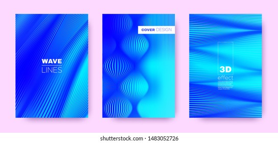 3d Lines Banner. Wave Fluid Poster. Neon Dynamic Background. Gradient Distorted Texture. Gradient 3d Lines Poster. Wave Fluid Banner. Blue Modern Wallpaper. Blue 3d Lines Striped Pattern.
