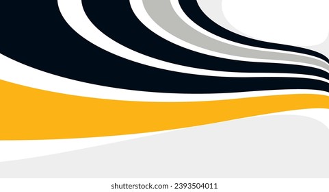 3D lines in motion vector abstract background, creative and dimensional curved stripes dynamic composition, motion and technology.