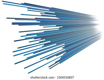 3d lines pattern in perspective. Oblique, slanting stripes. Diminishing parallel, straight skew strips, streaks texture.Asymmetric dynamic lines abstract geometric illustration. Lineal, linear element