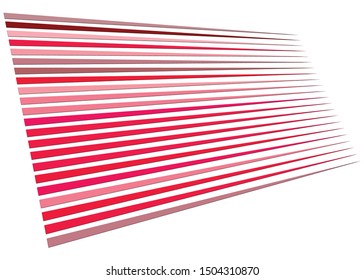 3d lines pattern in perspective. Oblique, slanting stripes. Diminishing parallel, straight skew strips, streaks texture.Asymmetric dynamic lines abstract geometric illustration. Lineal, linear element