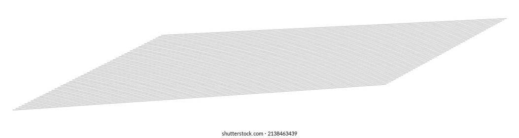 3D lines in perspective, Angled, slanting, oblique and diagonal lines, stripes vector design element