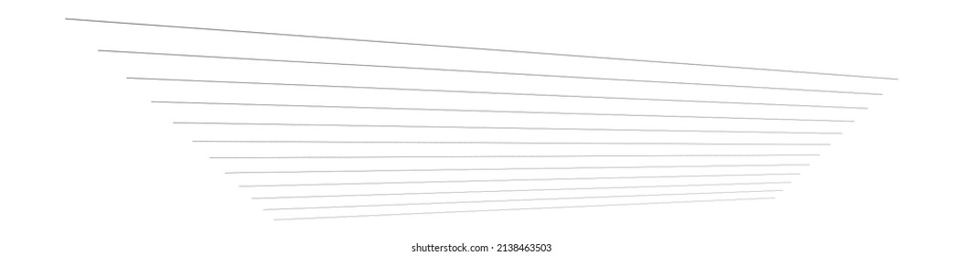 3D lines in perspective, Angled, slanting, oblique and diagonal lines, stripes vector design element