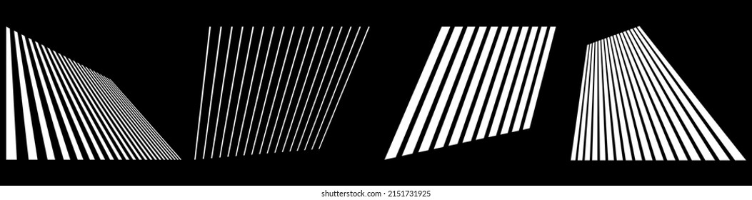 3D lines in perspective, Angled, slanting, oblique and diagonal lines, stripes vector design element