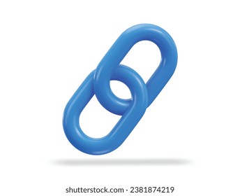 Ilustración vectorial de iconos de enlace 3d