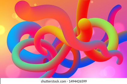 3D Liquid color background design. Fluid gradient colorful shapes composition. Futuristic motion design concept posters.Creative graphic gradient minimal modern template illustration vector.EPS10