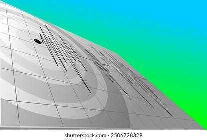3D llustration of seismogram waves recording earthquake activity with text space. illustration for disaster.