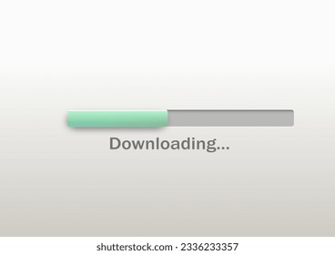 3d loading bar icon. System software update and upgrade concept. modern vector in 3d style