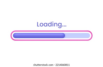 Premium Vector  System wait screen loading or software update or upgrade  loading bar downloading application loading