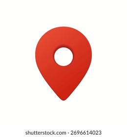 3D Location icon design. Simple location tag