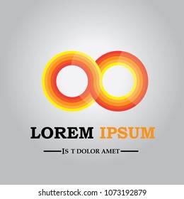 3d logo circle for corporate icon 