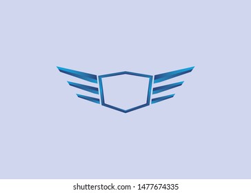 3D logo concept with an attractive shape and can be attached to your company name in the middle