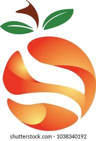 3d logo design of an apple on white background