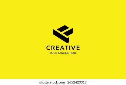 3D-Logo-Design-Vorlage mit Buchstabe P für Ihr Unternehmen oder Ihre Marke