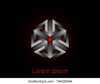 3D Logo Design , this logo is suitable for global company, world technologies, media and publicity agencies , vector isolated or black background