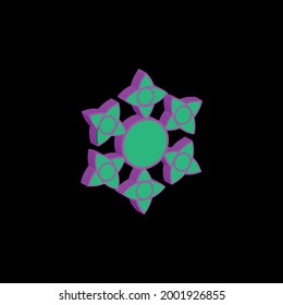 3d logo flower new design