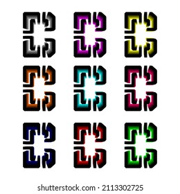 3D logo letter C light. Suitable for companies, t-shirts, and so on.