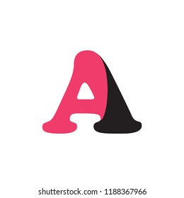 3D A logo letter design