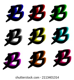 3D logo letter G light. Suitable for companies, t-shirts, and so on.