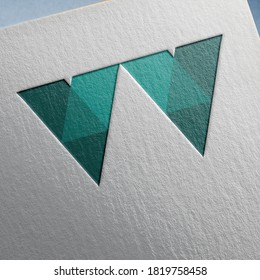 3d logo mockup and high resolution logo with white background.