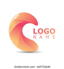 3D logo, modern multifunction logotype