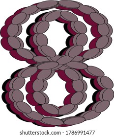 3d logo shape of the figure eight