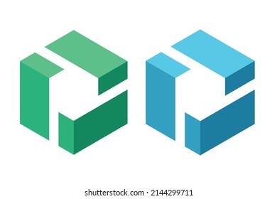 3D Logo Vector. P Logo Design. 3D Logo Design. 3D Letters. Letter Logo. Design