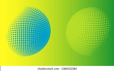 3D logotype round, design color is color