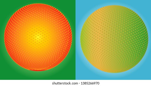 3D logotype round, design color is color