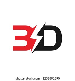 3D logotype. Vector Logo. 