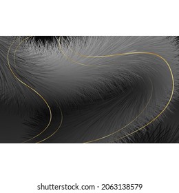 3d look style design background. abstract design gold line.