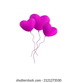 3d love balloon valentine graphic