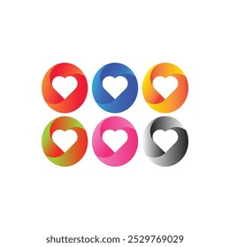 3D love icon set. Vector icon. Editable design.