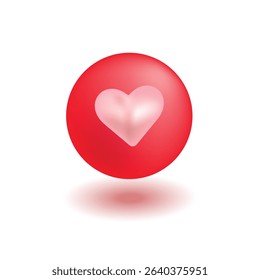 3D love vector illustration design