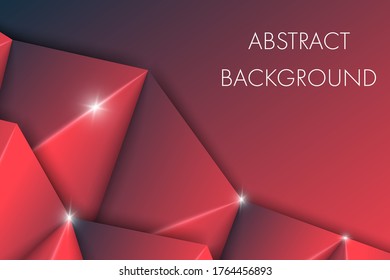 3d low poly abstract background with copy space for text and message.
