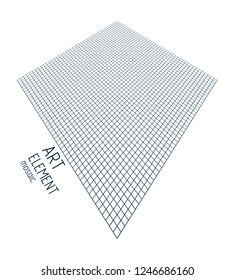 3d low poly mesh surface vector abstract background in a shape of rhombus, dimensional lattice artistic illustration.