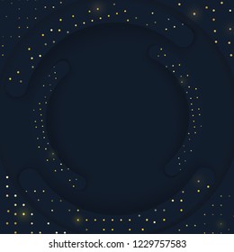 3D luxury background, vector illustration. Trendy golden background for web site, wallpaper, banner,layout and cover template.Useful for backdrop and print material.Modern design, creative art concept