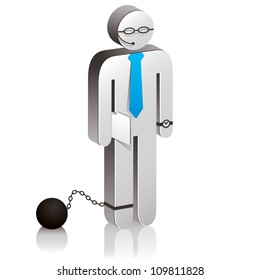 3d man icon, infographics design element, vector.