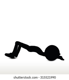 
3d man silhouette, isolated on white background, yoga
